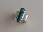 SQUARE STATEMENT TURQUOISE RING