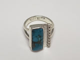 Rectangle Turquoise Ring