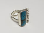 Rectangle Turquoise Ring