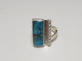 Rectangle Turquoise Ring