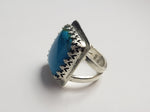 Square Turquoise Silver Ring