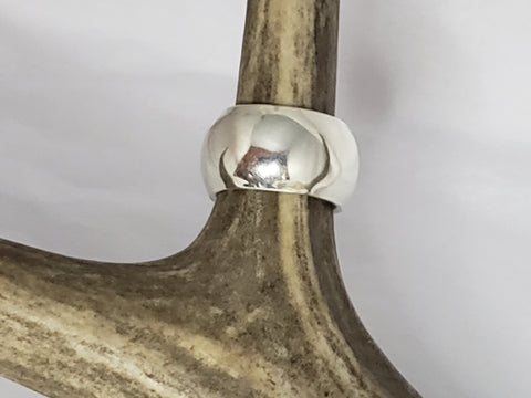 Shiny Domed Silver Ring